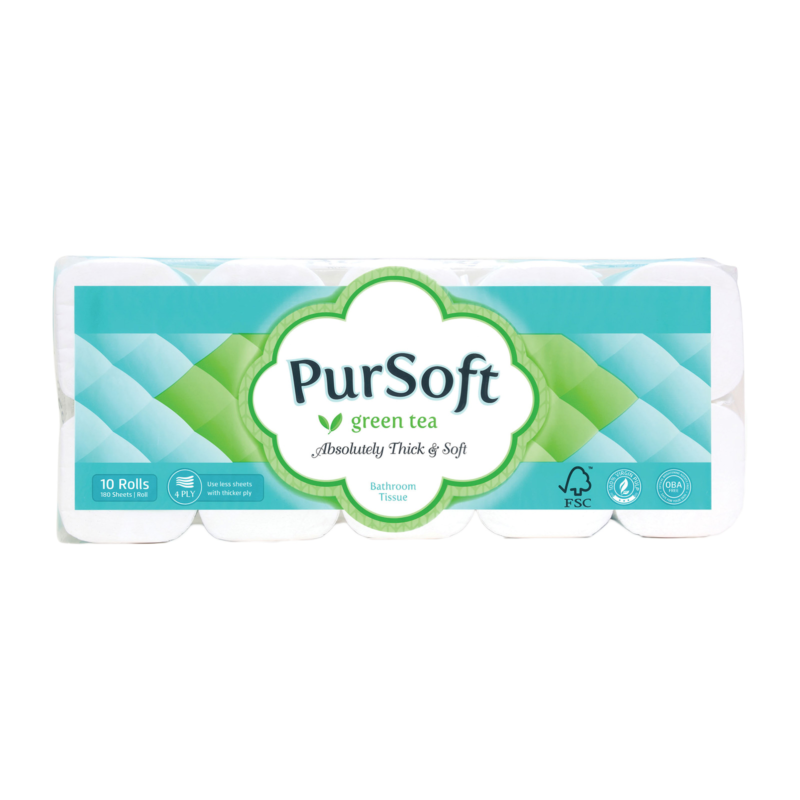 [Bundle of 3] 4Ply PurSoft Toilet Paper Green Tea/Unscented/Citrus