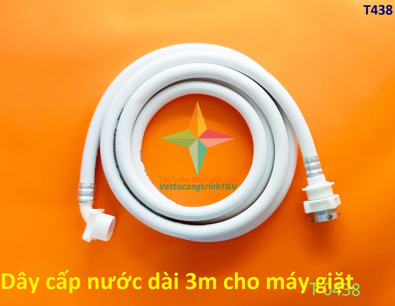 Dây cấp nước máy giặt cửa đứng 1.5M - 3M