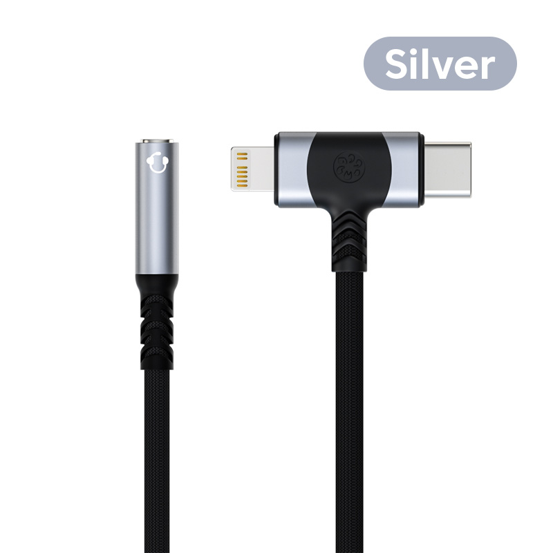 Elough USB Type C To 3.5mm Aux Adapter Type-C/Lightning 3 5 Jack Audio Cable Earphone Cable Converter for Iphone Samsung Galaxy S21