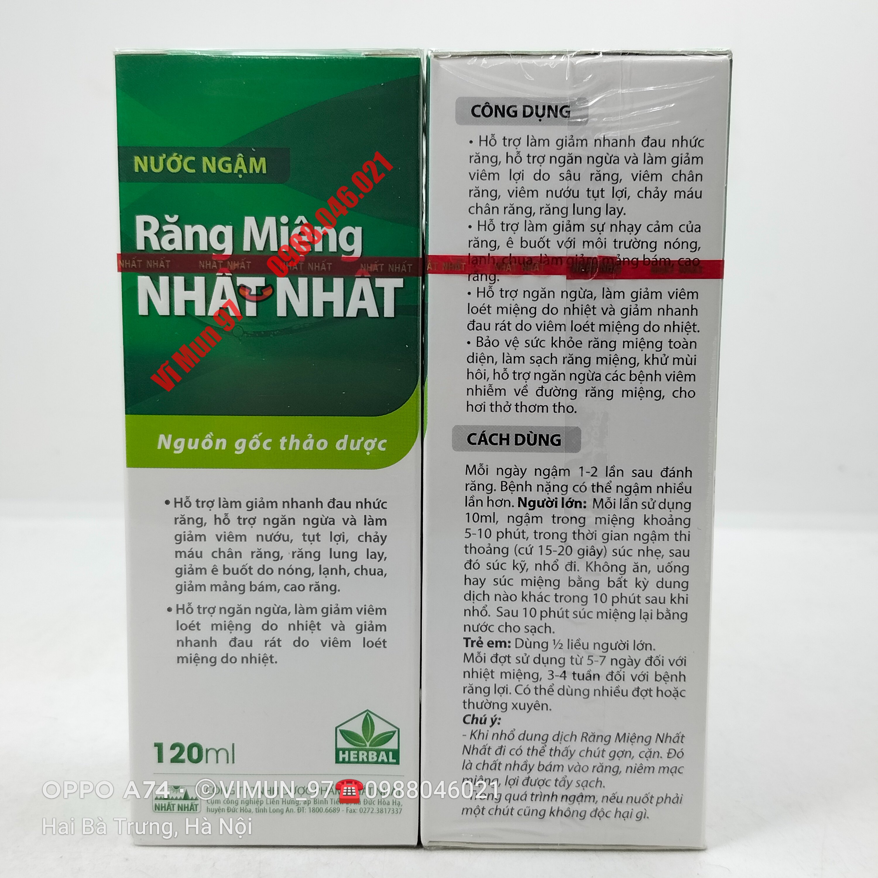 Răng Miệng Nhất Nhất chai 120ml