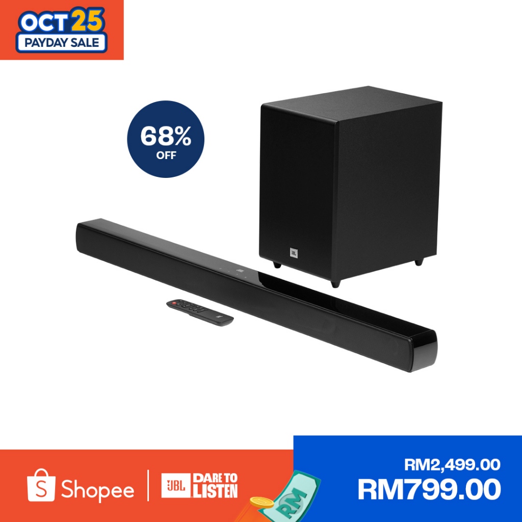 ⭐ [100% ORIGINAL] ⭐ JBL CINEMA SB170 2.1 Channel Soundbar with Wireless ...