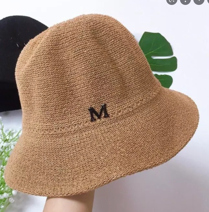 Nón mũ cói chữ M đi biển