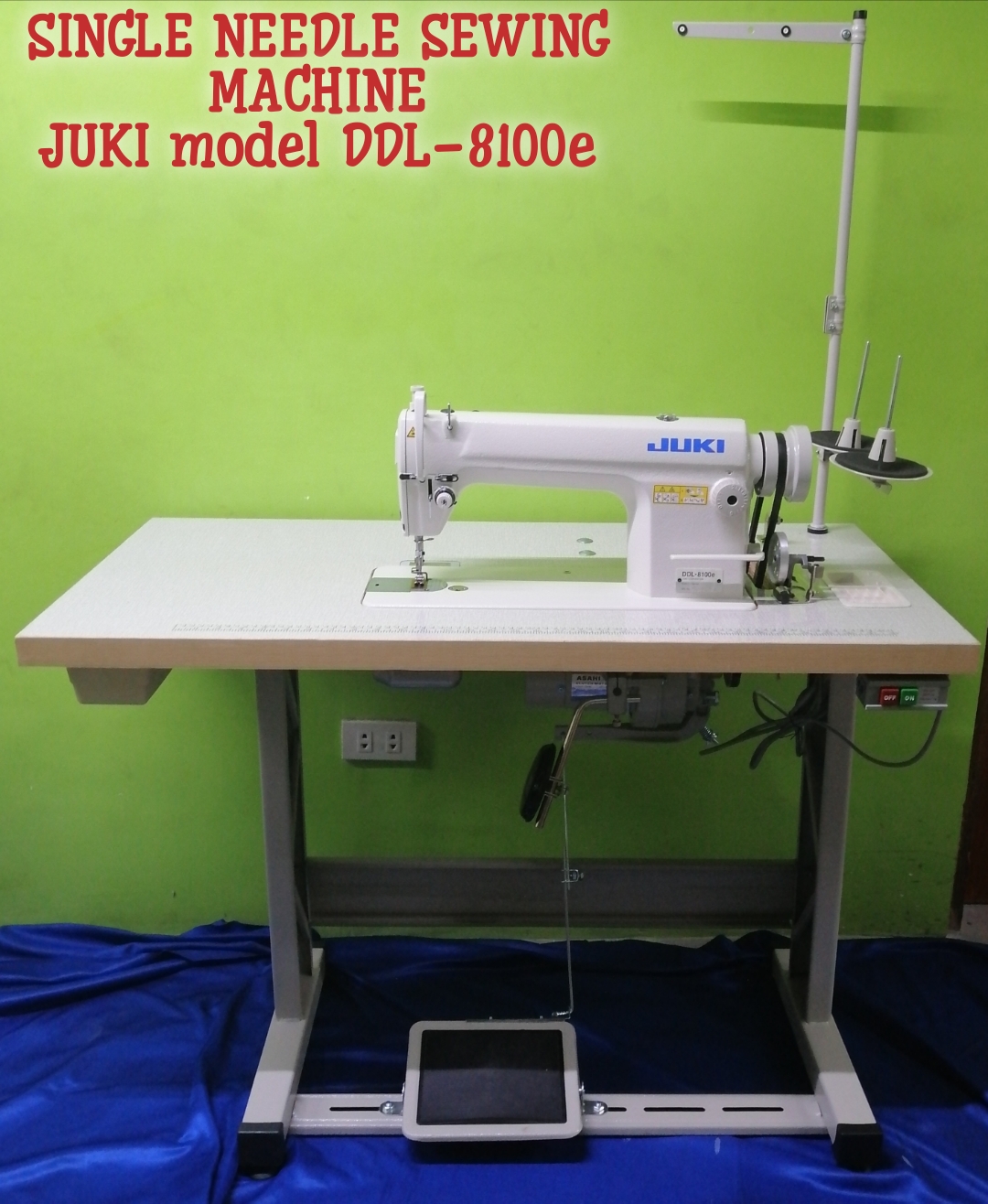 MACHINE/JUKI MODEL DDL8100e SINGLE NEEDLE INDUSTRIAL SEWING MACHINE
