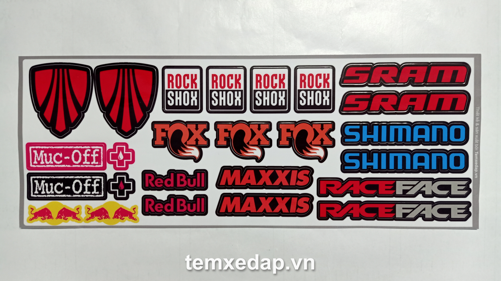 Tem sticker dán sườn trang trí xe đạp nhiều thương hiệu Sticker xe