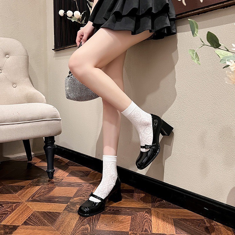 GIÀY CAO GÓT DA BÓNG KHUY NƠ SIÊU HÓT