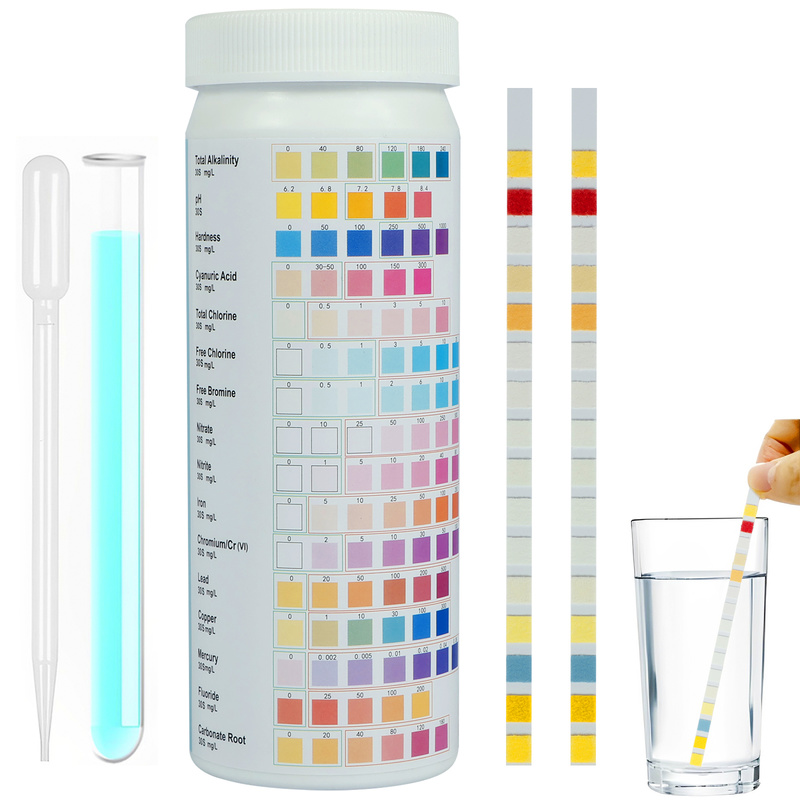 Everso 16 in 1 Water Testing Kit for Drink Water Accurate Water Test Strips Water Quality Testing Strips Water Quality Test Strip Accurate Water Testing Kit