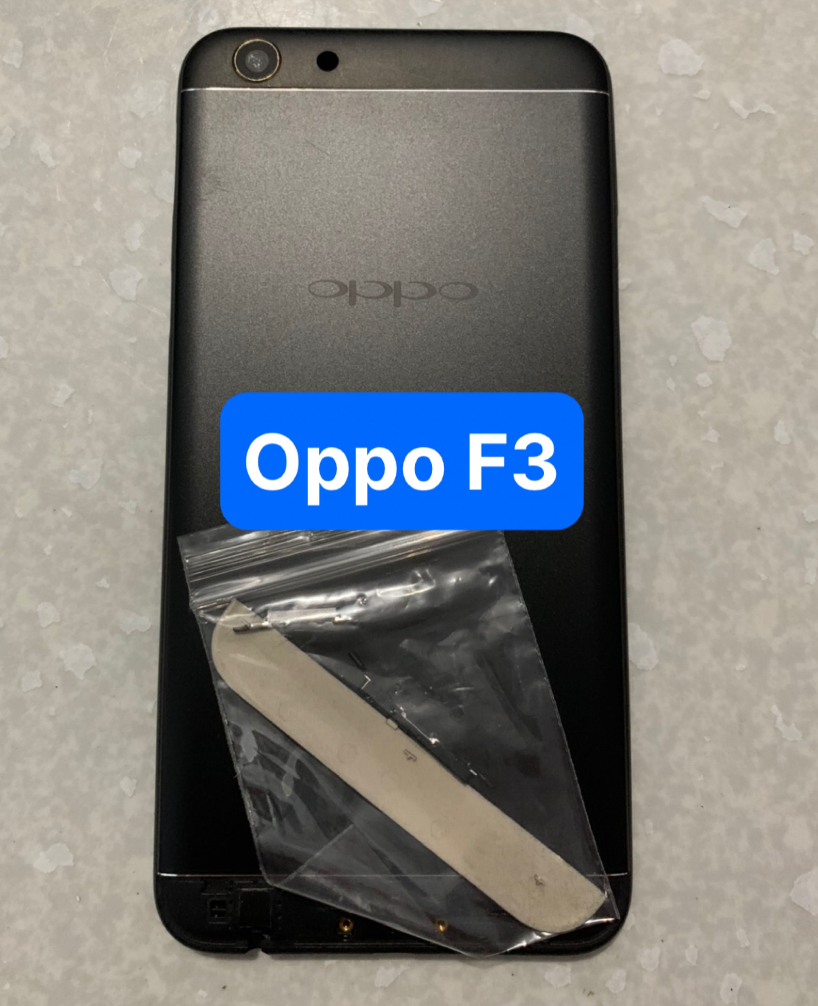 lưng vỏ oppo F3 (zin) kèm khay sim,phím