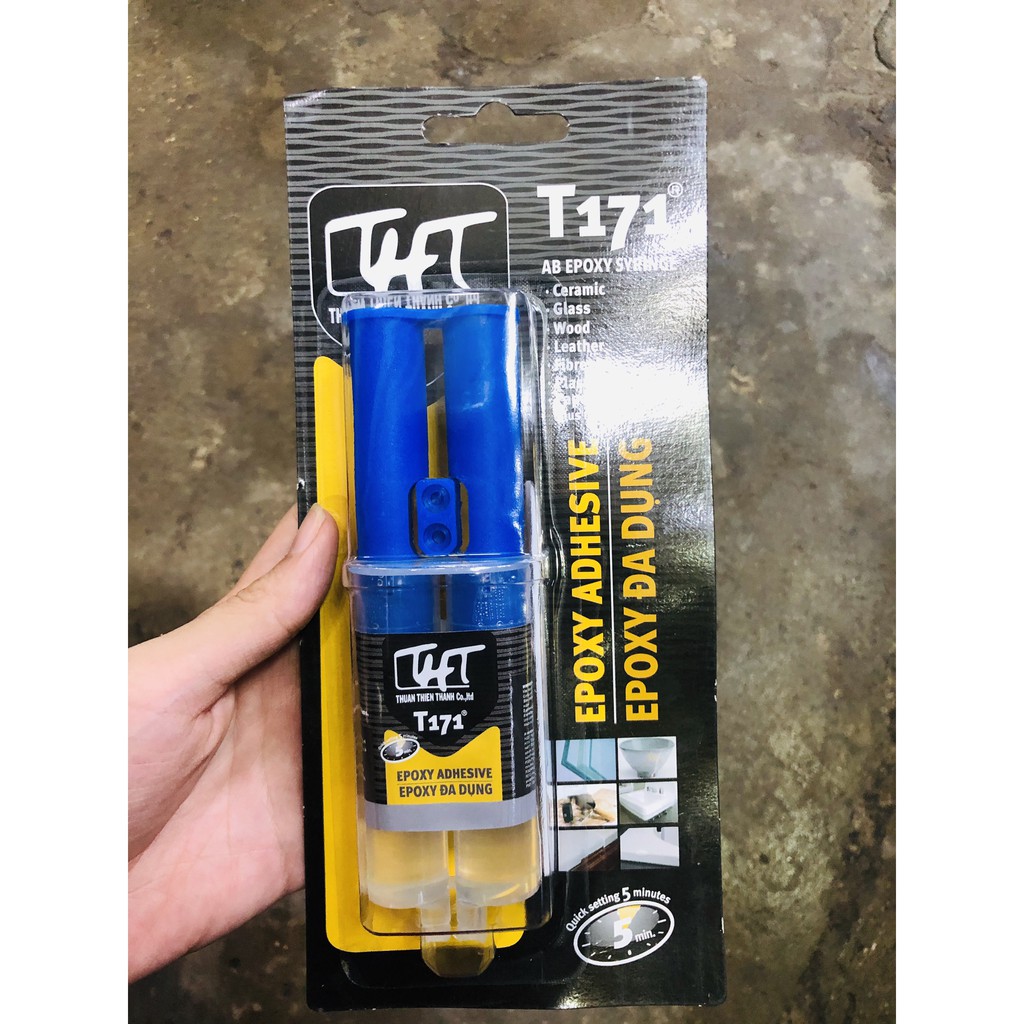 Keo dán kim loại siêu dính đa năng 2 thành phần epoxy tht t171