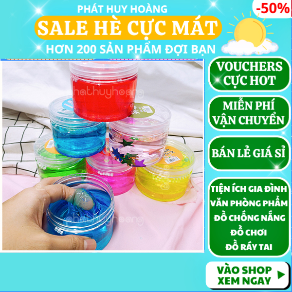[12 hủ slime chỉ 35k] 1 hộp 12 hủ slime chất nhờn ma quái✅FREESHIP🚛Có video thật🎥1 hộp 12 hủ slime chất nhờn ma quái - Phát Huy Hoàng