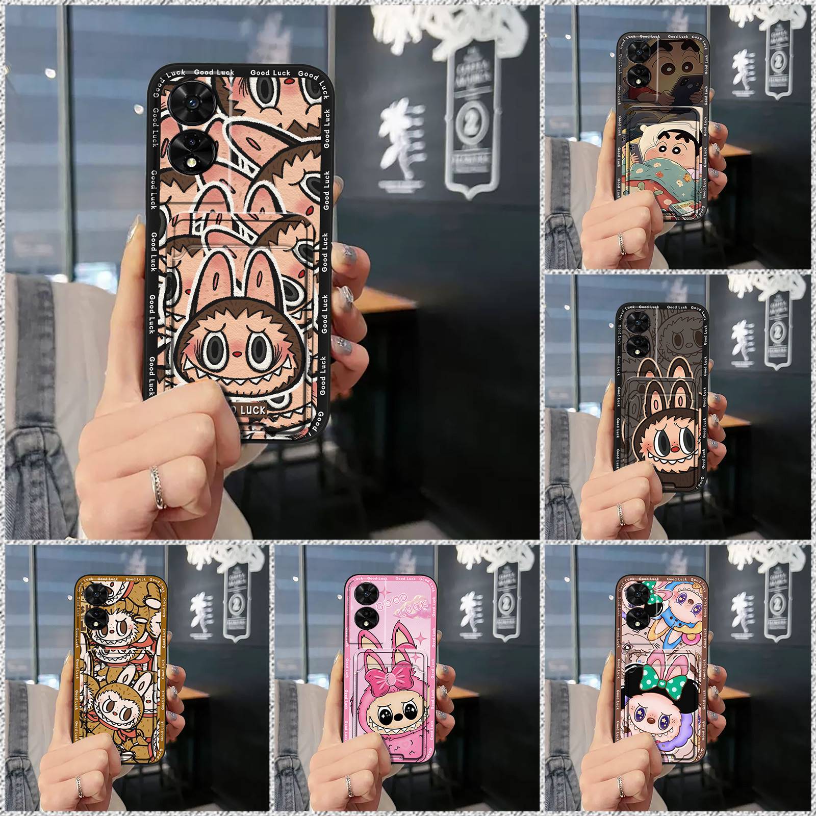 Sunrive Cover compatibile con TCL 505 (T509K) (T5094), Custodia Case in molle Trasparente silicone Morbida Flessibile Antigraffio protettiva back Modelli custodie(Q delfino