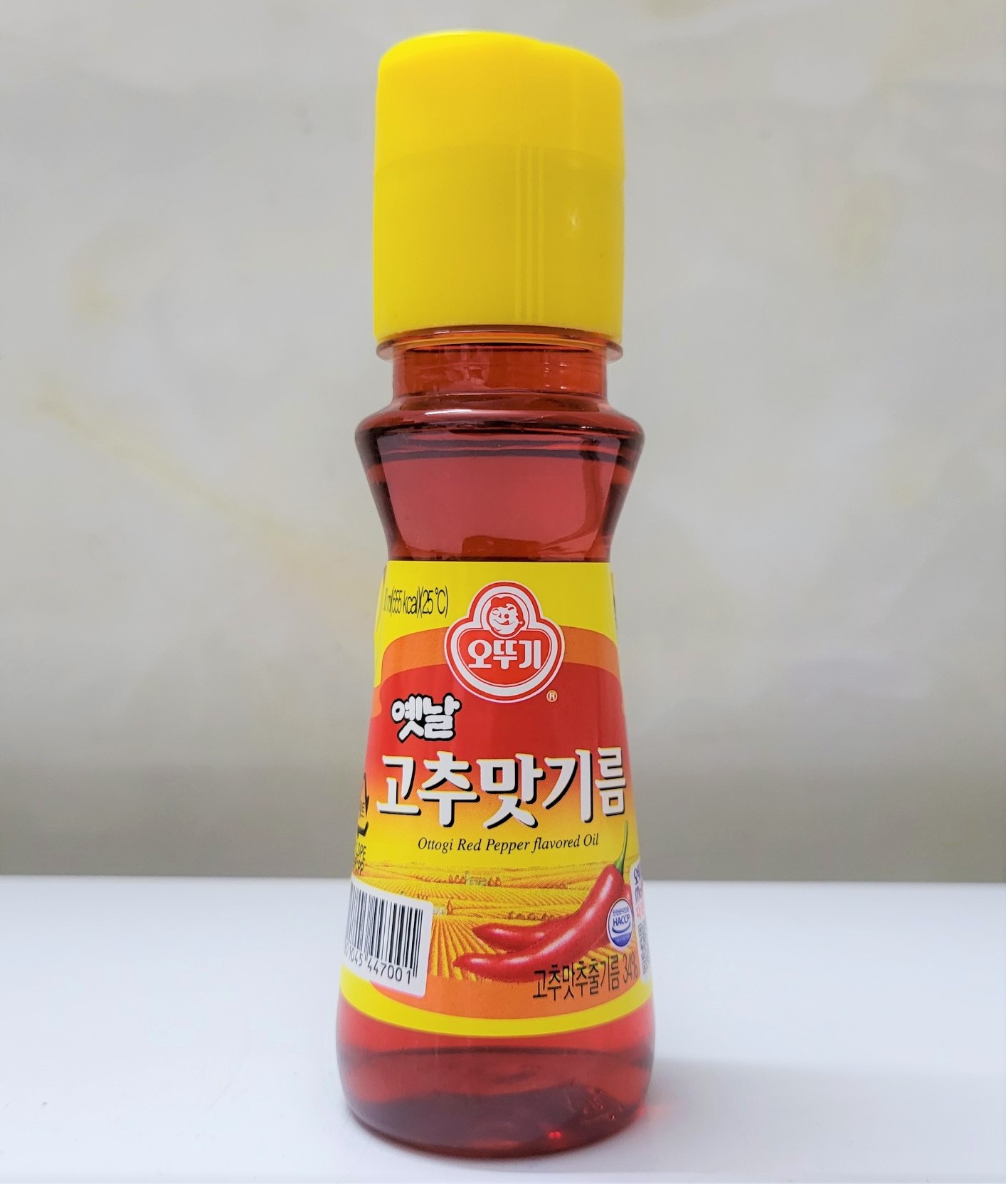 Chai 80ml DẦU ỚT Korea OTTOGI Red Pepper Flavored Oil