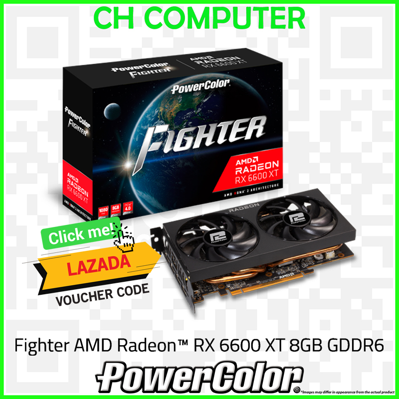 Powercolor Fighter AMD Radeon RX 6600 XT / RX6600XT / RX Powercolor Fighter AMD Radeon RX 6600 XT / RX6600XT / RX