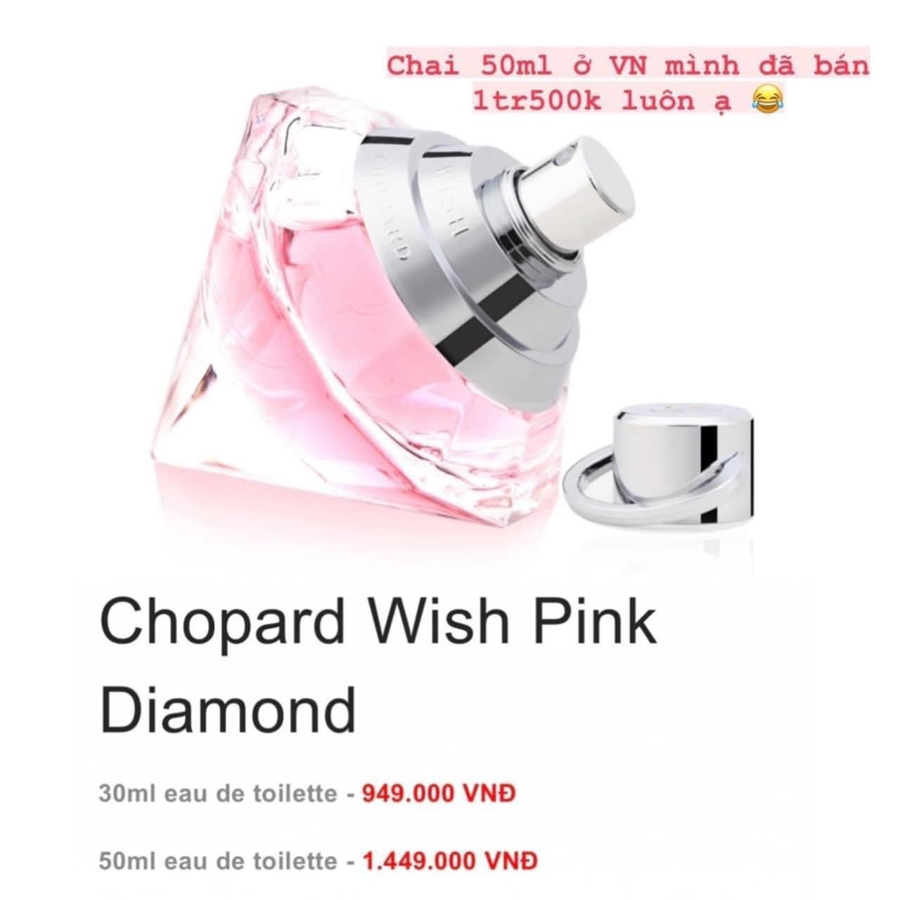 [FREESHIP]NƯỚC HOA CHOPARD WISH PINK DIAMOND EDT 75ML (TESTER) Bơ.Beauty
