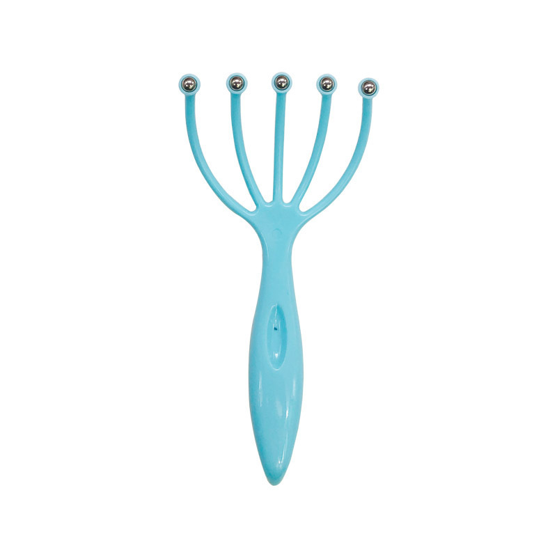 Yuanyan Soft Handheld Head Scalp Massager Neck Ball Comb Roller Five Finger Claws Steel Relax SPA Hair Care for Scratching Head Relief. 