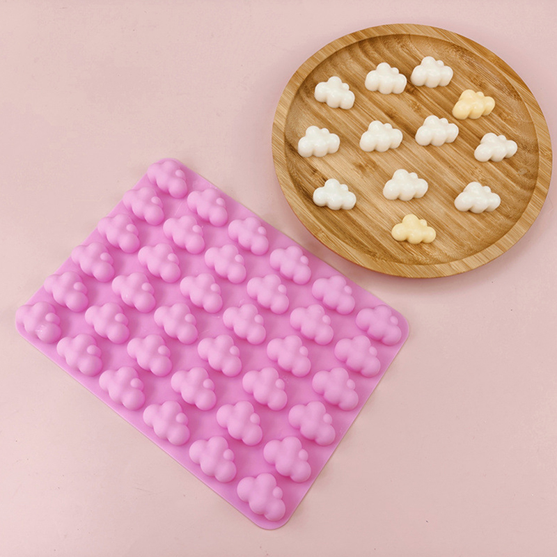 36 Cavities Cloud Shape Silicone Mold Fondant Cake Decor DIY Jelly Ice Cube Pudding Baking Tool Epoxy Resin Mold Bakeware.
