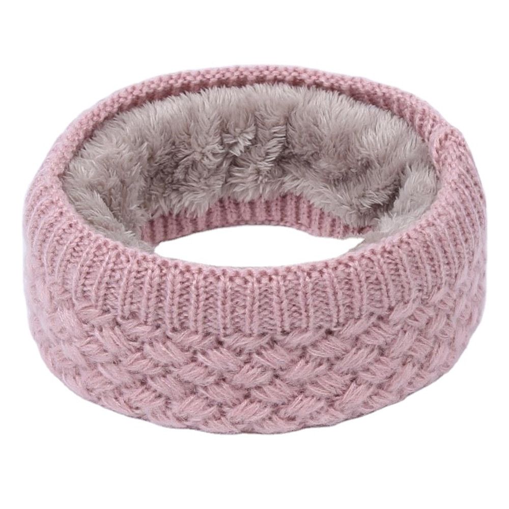 1pc Knitted Scarf Neck Scarves Winter Women Men Thick Fleece Inside Wool Collar Ring Scarf Elastic Knit Scarves Snood Autumn Winter Thermal Snood Neck Warmer Neckerchief Knitted Scarf