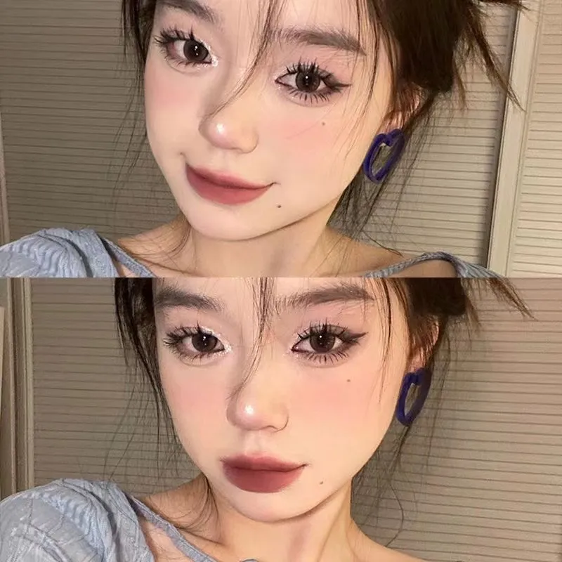 MengJieShangPin False Eyelashes Natural Curling Simulation Comic Thin Daily Eyelash Segmented Single Cluster Self Adhesive Eyelash