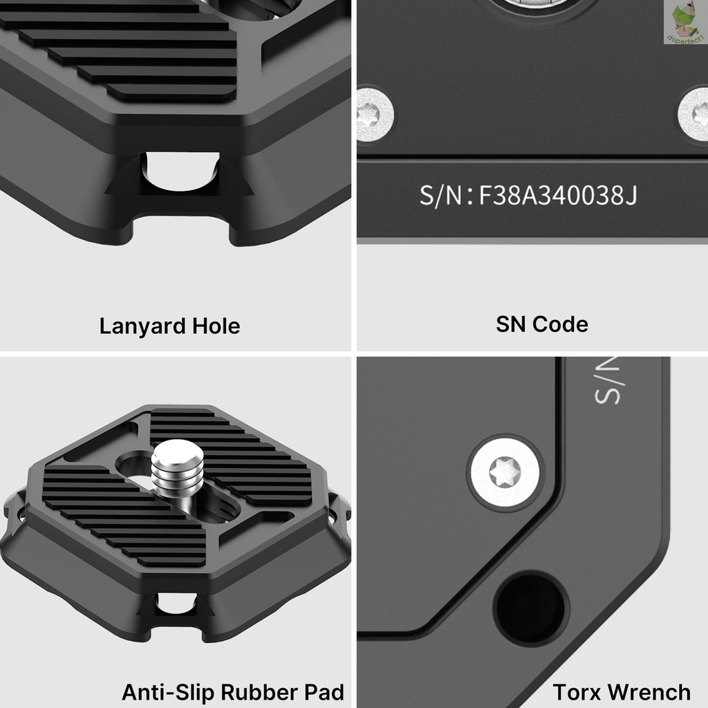 FALCAM F38 Quick Release System with Quick Release Base Mount & Quick Release Plate for Tripod Head Aluminum Alloy 15kg    Came-6.5