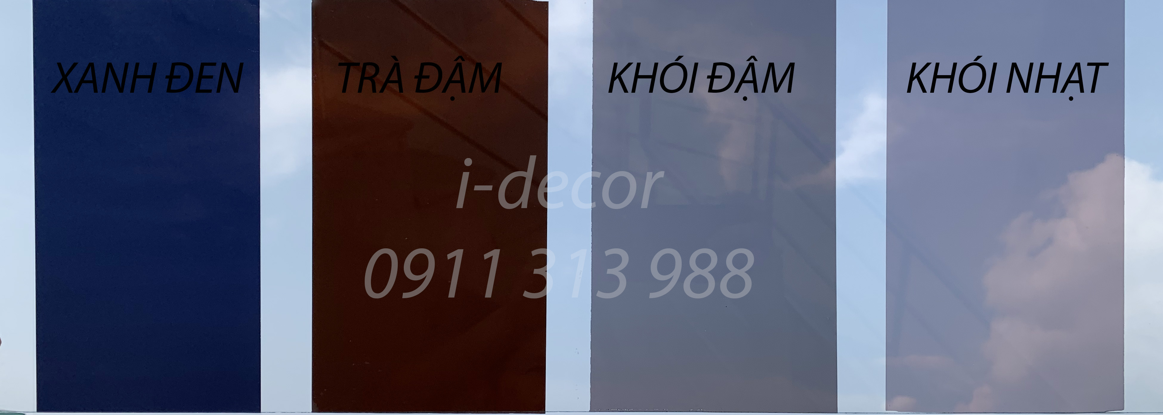 Phim màu dán kính