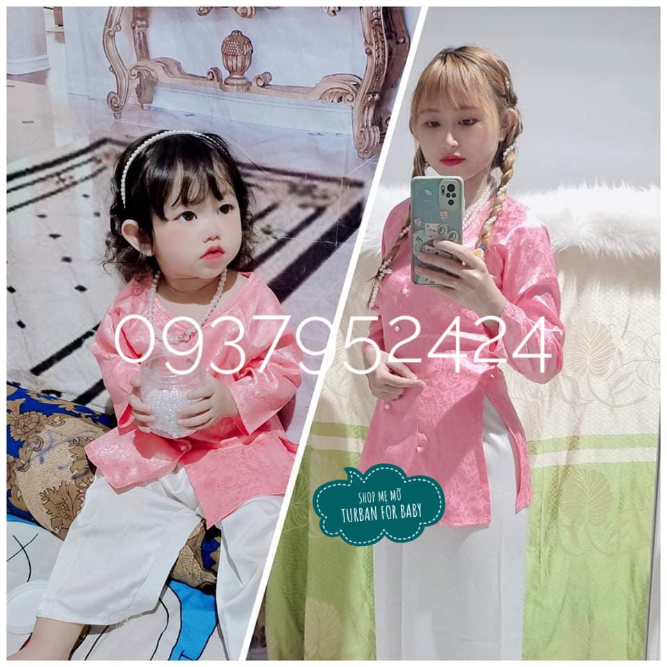 BỘ BÀ BA CƯNG XỈU CHO MẸ VÀ BÉ quần đen