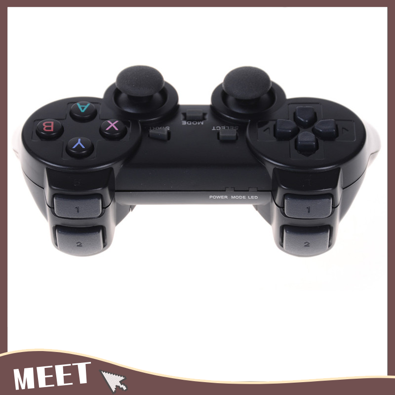 🟠🟡 MEET🟢🔵 Tay cầm chơi game điều khiển cần điều khiển kép không dây 2.4GHz Tay cầm chơi game cho PS3 PC TV Box