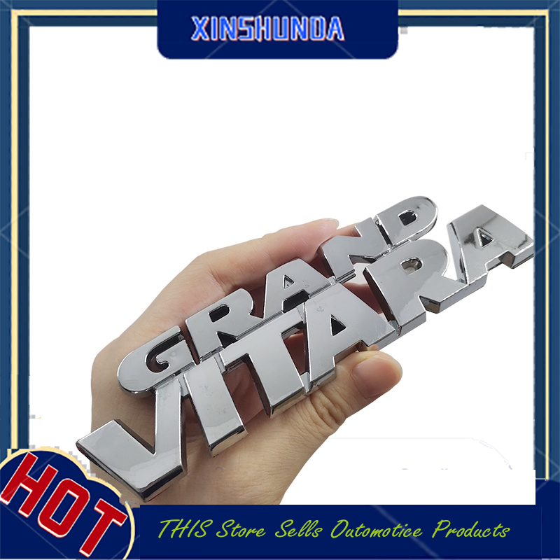 Xsd 1 x abs grand vitara letter logo car auto rear trunk emblem badge sticker decal for suzuki vitara