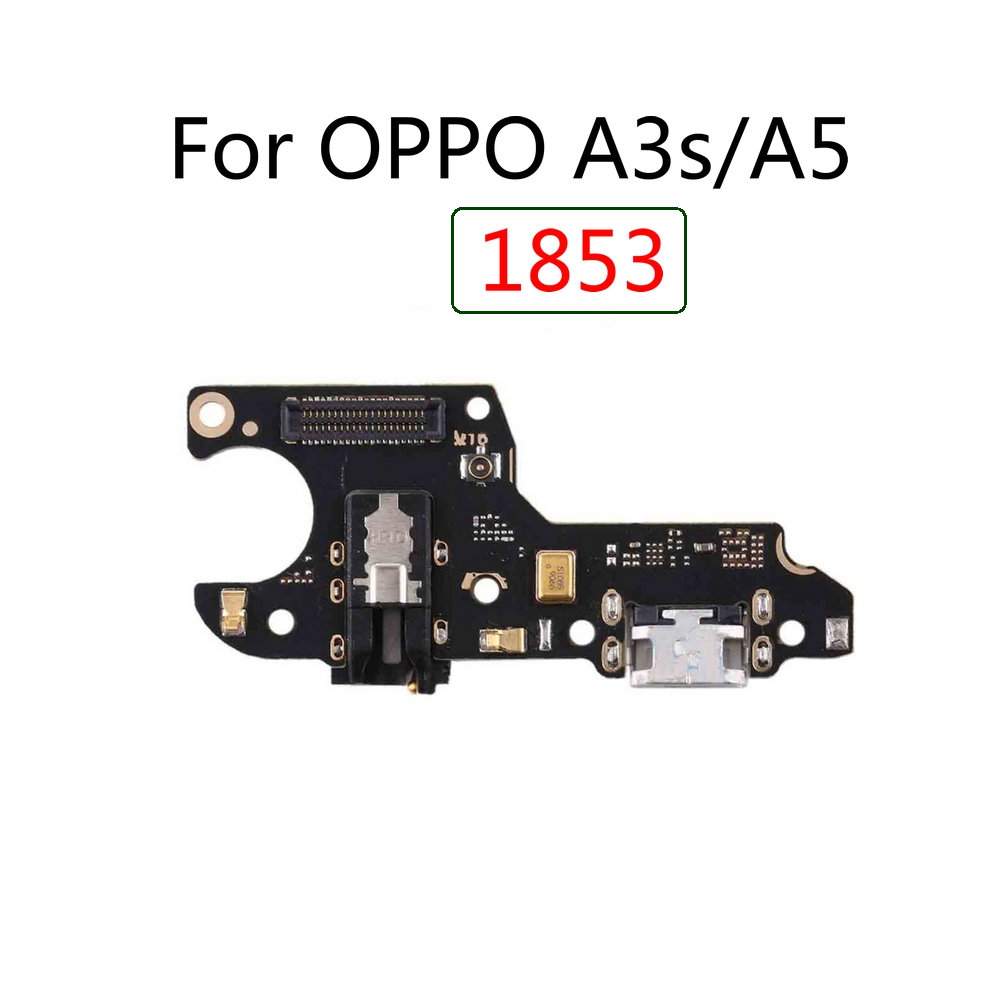Usb charge charging board with flex cable & microphone replacement for oppo a5 a3s 1853 1803