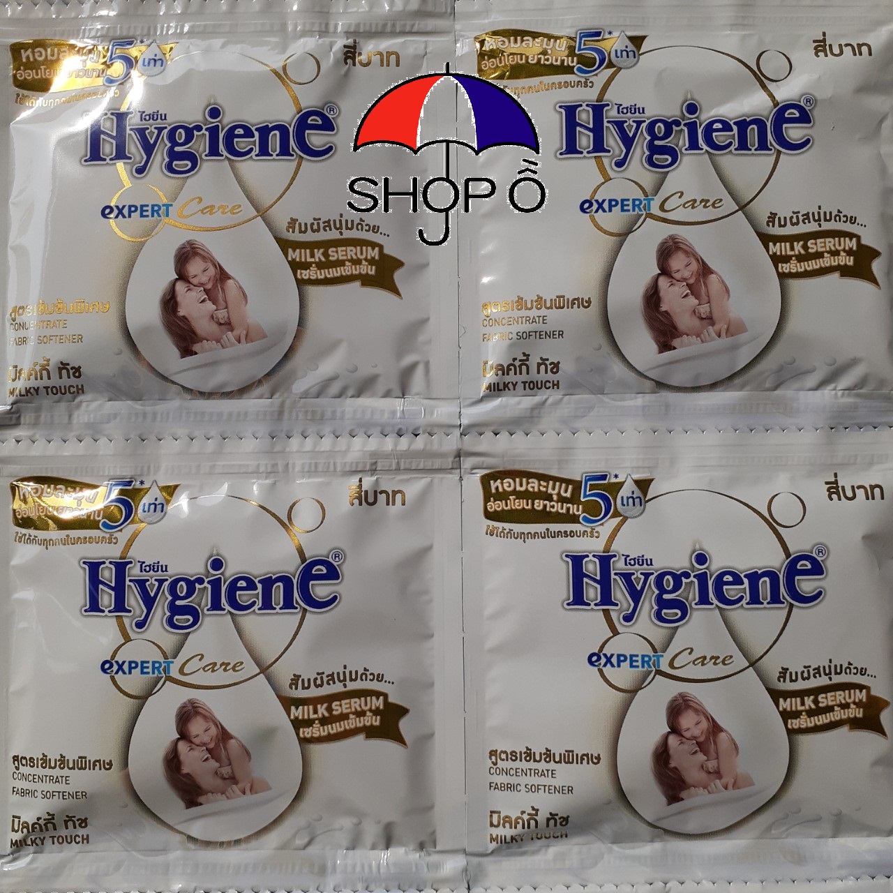 Combo 5 dây ( 60 gói) Nước xả vải đậm đặc Hygiene Thái Lan