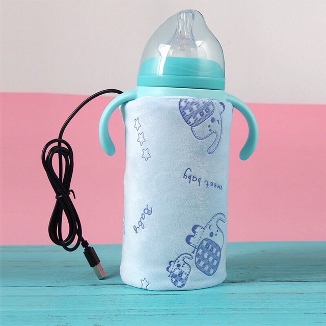 Túi ủ ấm bình sữa Thái Lan (có sạc USB₫