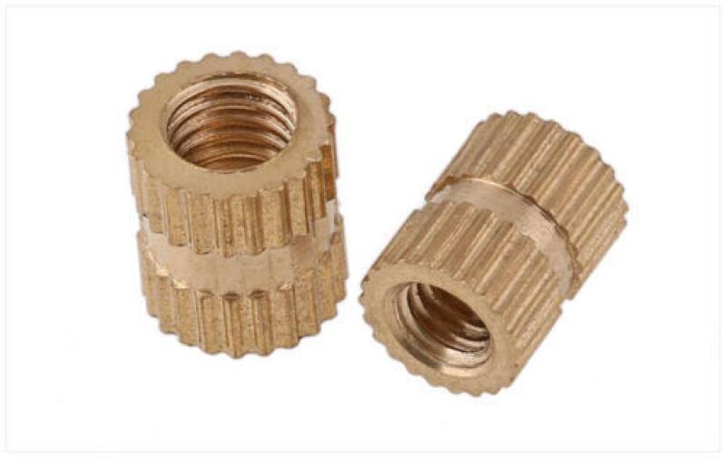 50Pcs Solid Brass Round Threaded Knurl Insert Embedded Nut M2-M6
