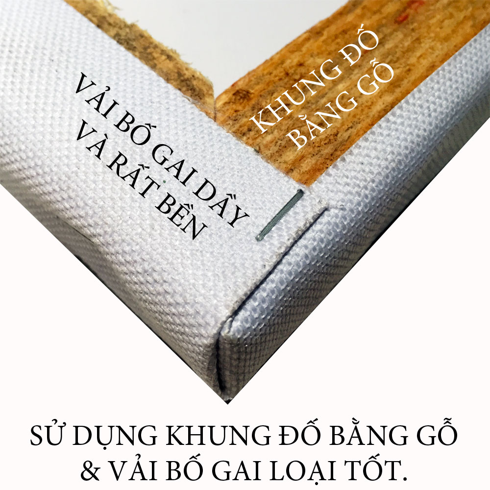 Tranh Sơn Dầu - Sắc Màu Rực Rỡ 04 - Tranh Minh Hiền (VẼ TAY 100% - KHUNG GỖ)