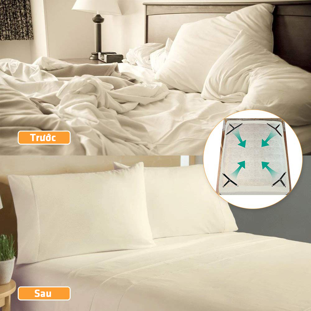 Combo 4 Bộ Kẹp Chặn Drap Giường