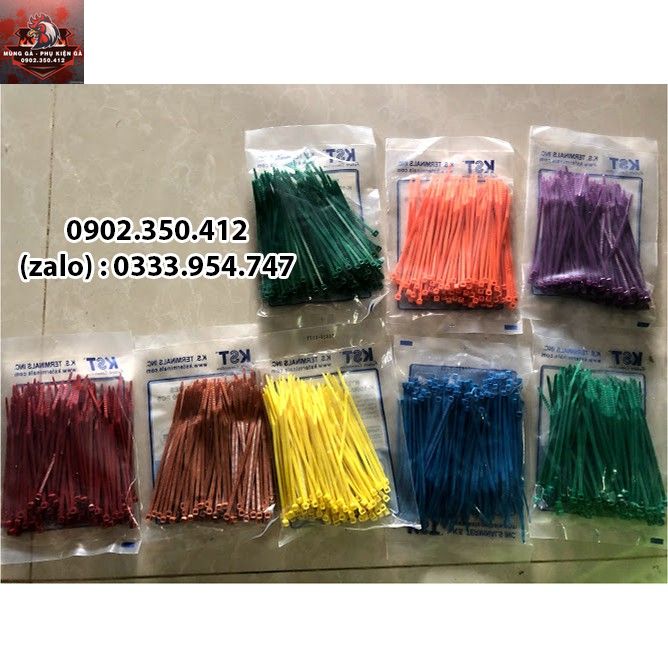 Dây Rút Màu Đánh Dấu Chân Gà 100 Sợi