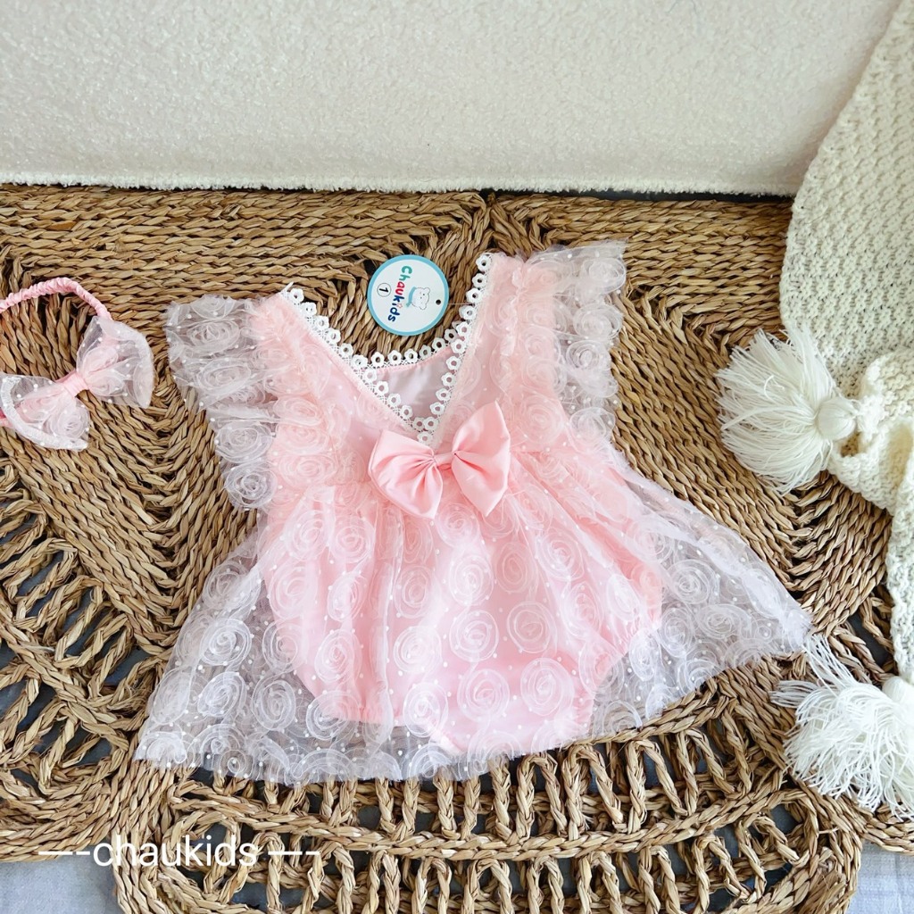 BODY KÈM TU BAN HOA REN NỔI (ROSE)