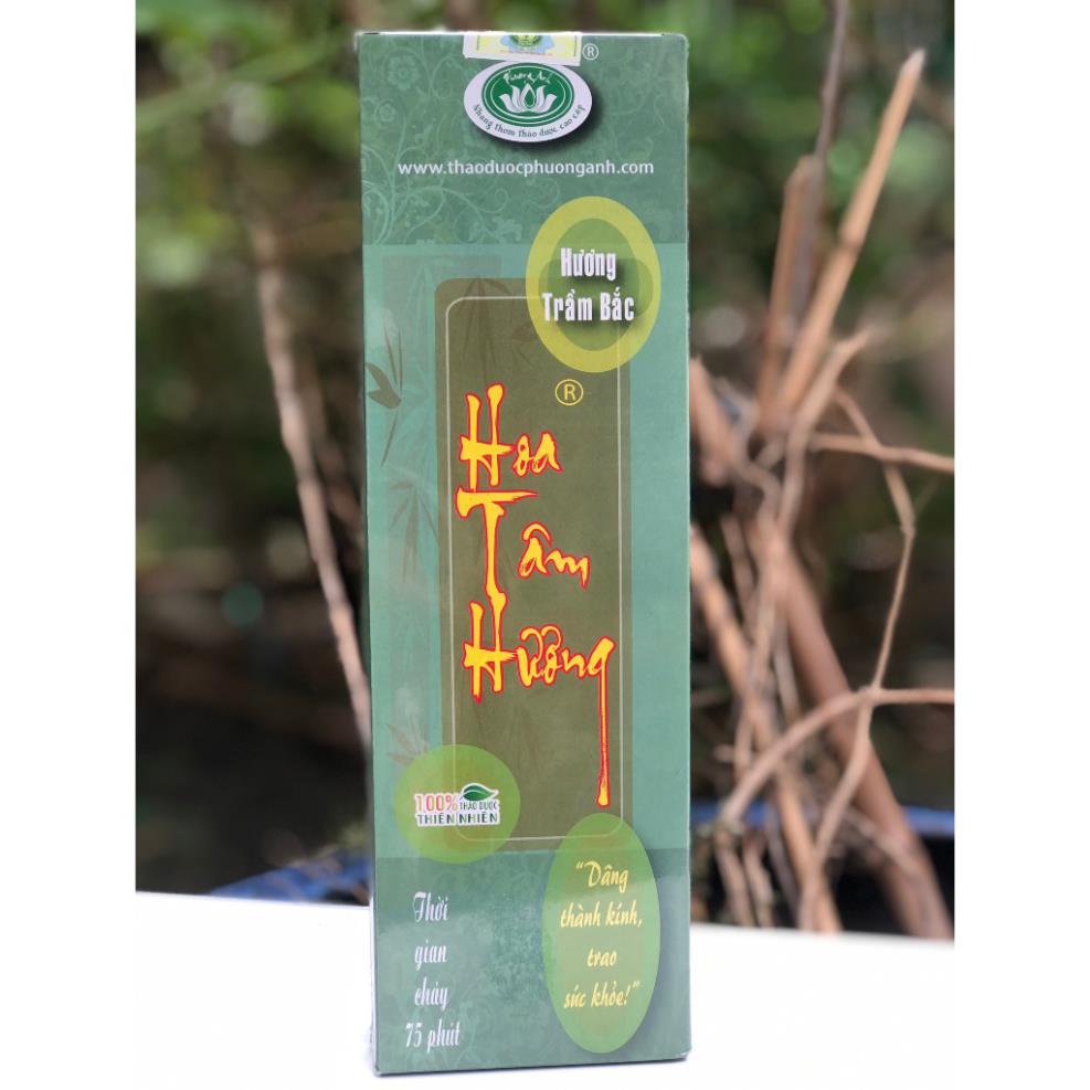 Nhang thảo dược hoa tâm hương - nhang sạch thảo dược 100% 3 tấc