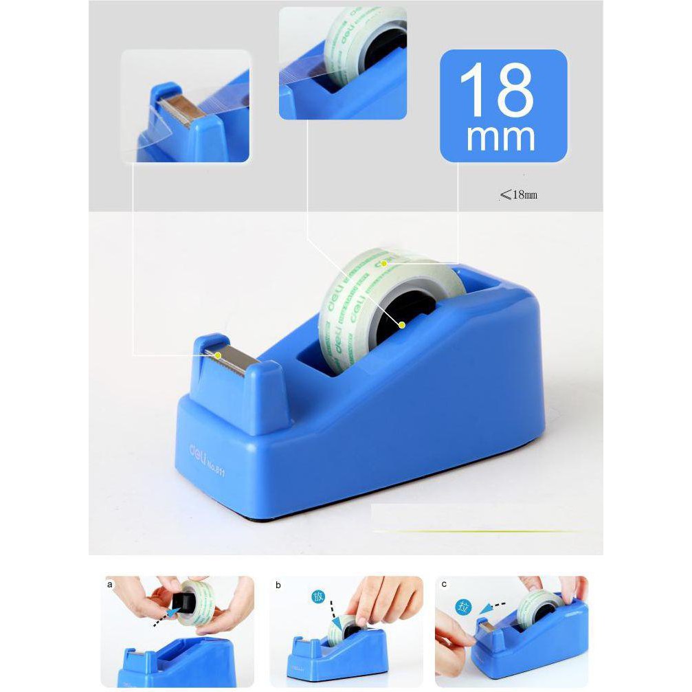 Dụng cụ cắt băng dính để bàn Deli 811