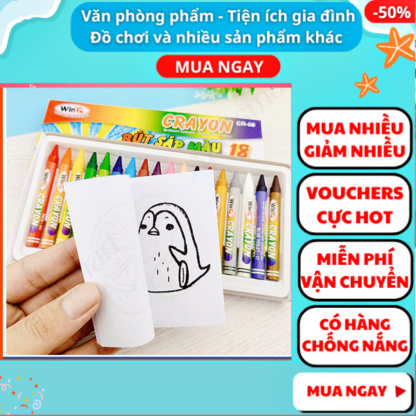 Combo 12 - 18 bút sáp màu tặng kèm sổ,bút chì màu ,bút cute ,bút sáp màu ,bút sáp nhiều màu , đồ dùng học tập, Aplusmart