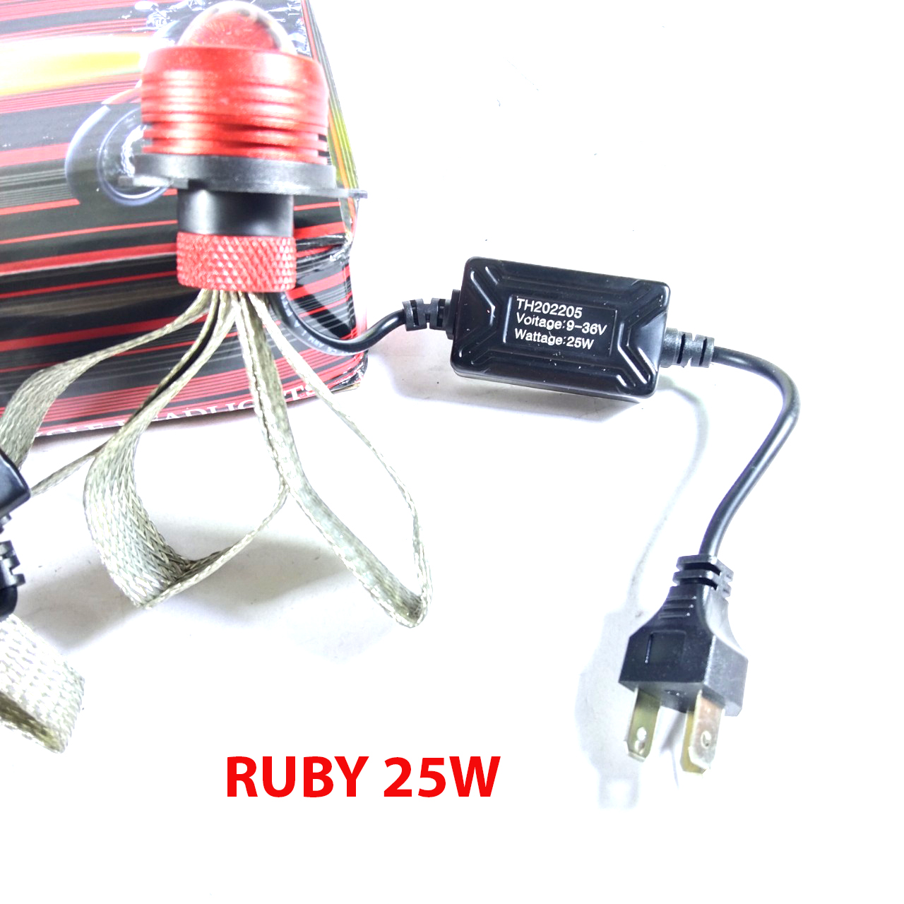 ĐÈN PHA LED BI CẦU MINI RUBY SIÊU PHẨM GOM ÁNH SÁNG CHUYÊN Ô TÔ - XE MÁY