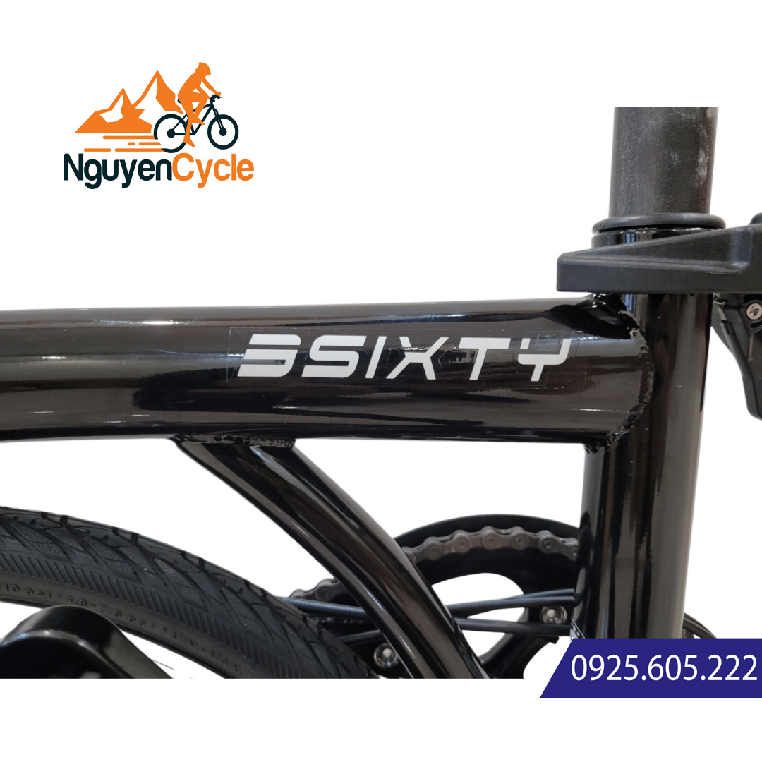 Xe đạp gấp 3Sixty bản pha màu