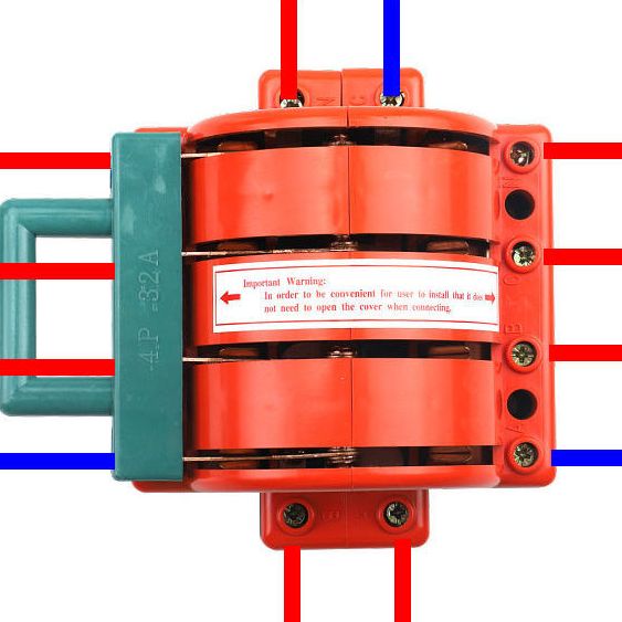 CẦU DAO ĐẢO 3 PHA 4 CỰC 63A và 100A