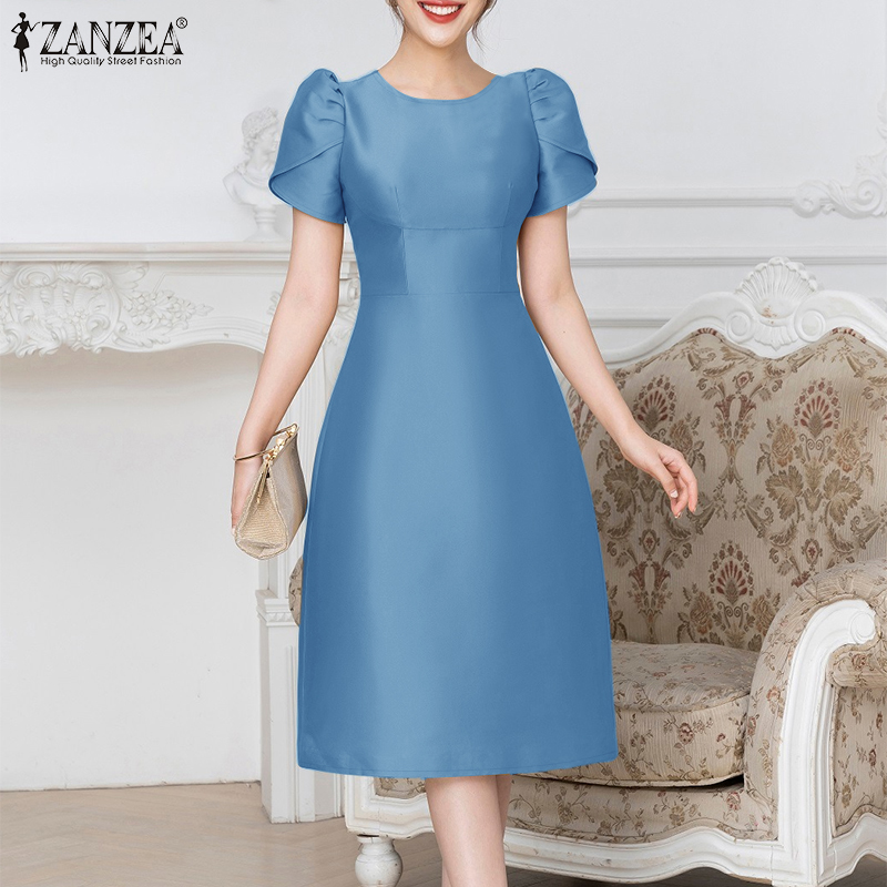 sachin and babi light blue dress Odd Muse The Ultimate Muse High Waist Square Neck Midi Dress main image 0