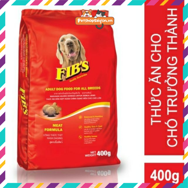 [HCM][COMBO SIÊU RẺ] 5 GÓI thức ăn cho chó Fib's 400g
