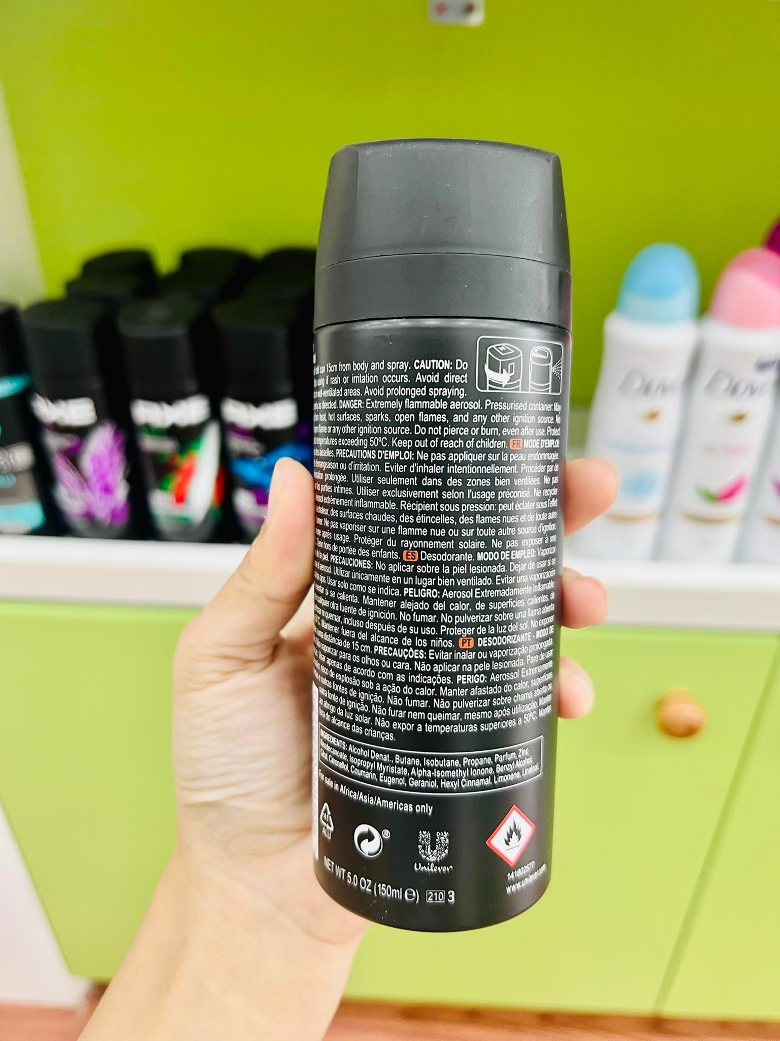 Xịt khử mùi toàn thân NAM AXE 150ml