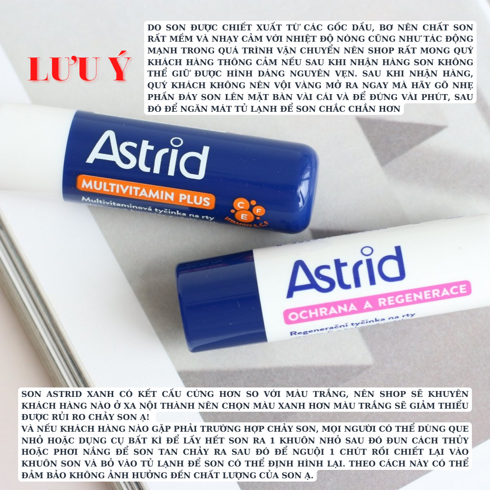 Son Dưỡng Môi Mỡ Hươu Astrid Fullsize 4.7g