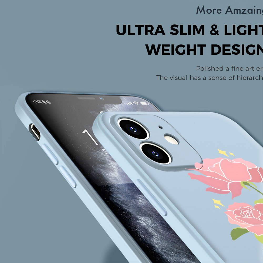 For Samsung Note8 Back Cover Flowers Print Phone Case Multicolor Liquid Silicone Mobile Cover. 