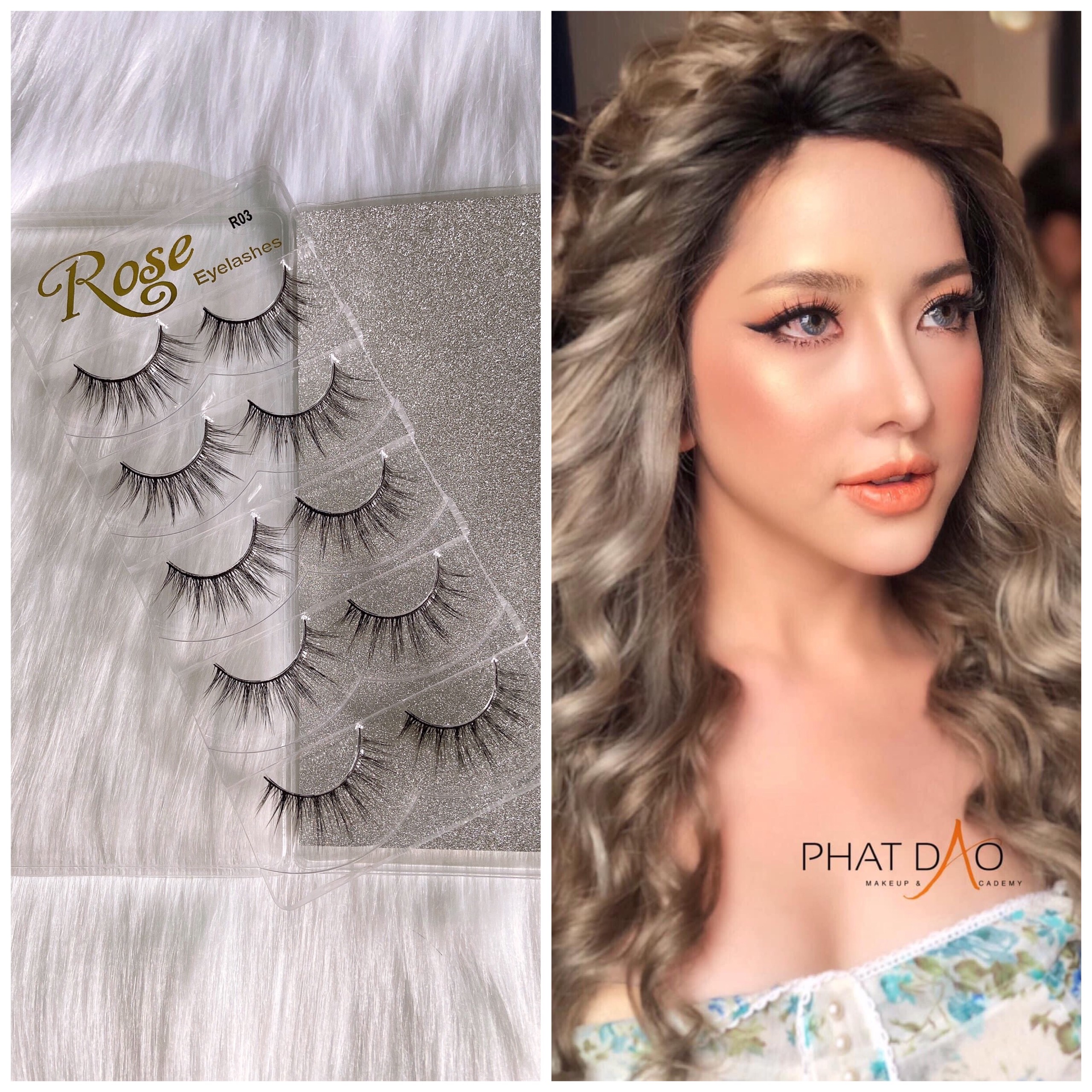 Lông Mi Gỉa Cao Cấp 5 CẶP " Rose" Nhiều Mã