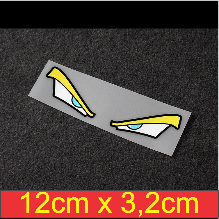 Đôi mắt phản quang ngầu lòi. Decal phản quang dán xe đạp, xe máy, ô tô. Miếng dán phản quang cảnh báo và trang trí xe