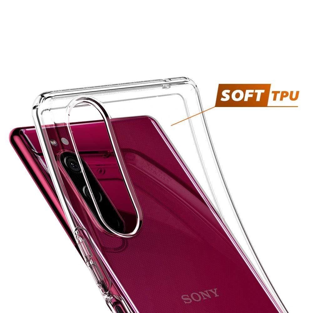 Ốp Silicon dẻo Sony Xperia 5 (trong suốt)