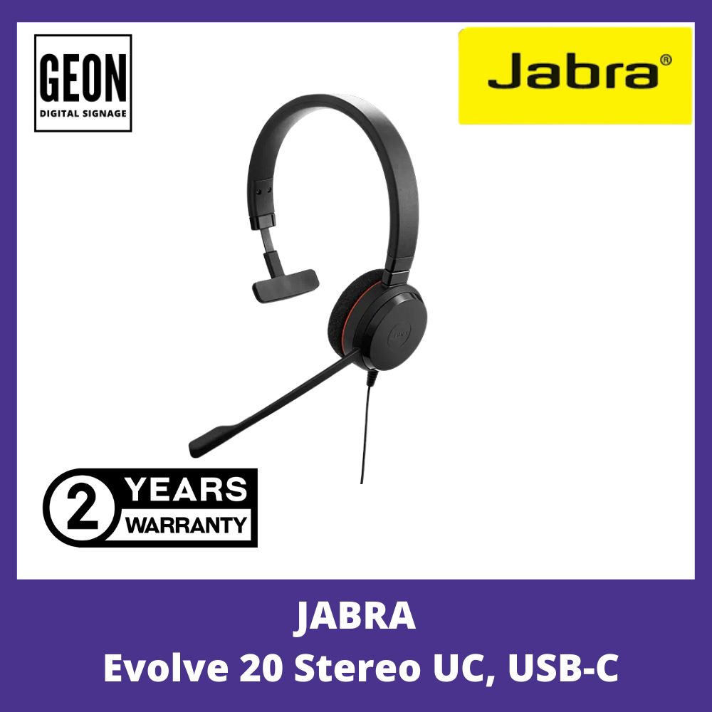 Jabra Evolve 20 Stereo USB UC
