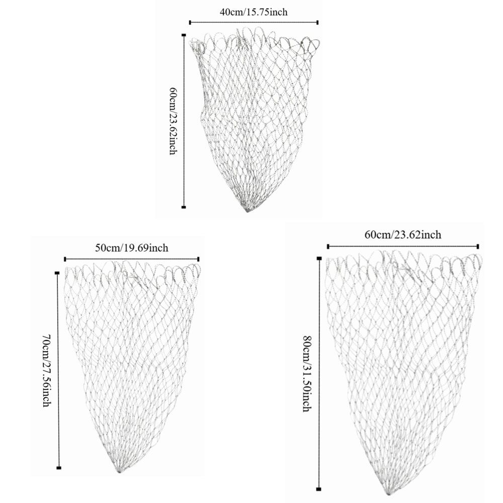 Portable Nylon Replacement Fishing Net 3 Sizes Soft Fly Fishing Net ...